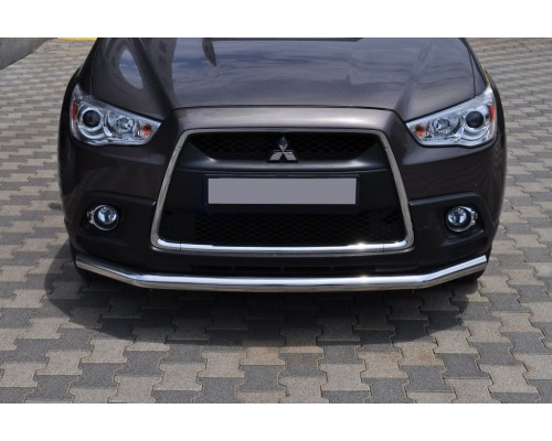 Передній захист ST008 (нерж.) для Mitsubishi ASX 2010+/2016+