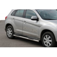 Бічні труби BB002 (2 шт., нерж.) для Mitsubishi ASX 2010+/2016+