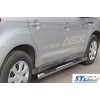 Бічні труби BB002 (2 шт., нерж.) для Mitsubishi ASX 2010+/2016+