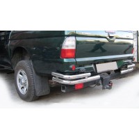 Задні кути AK003-Double (2 шт, нерж) для Mitsubishi L200 1996-2006