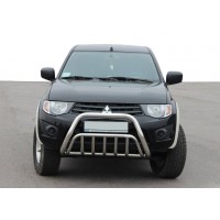Кенгурятник WT002 (нерж) для Mitsubishi L200 2006-2015