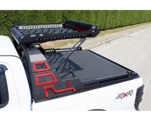 Роллбар з кошиком Dakar Чорний без підсвічування - Small - під RollBack для Mitsubishi L200 2006-2015