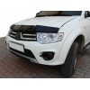 Дефлектор капота (EuroCap) для Mitsubishi L200 2006-2015 - 63484-11