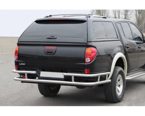 Задній захист AK0022 (нерж) для Mitsubishi L200 2006-2015