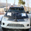 Накладка на капот V4 (ABS) для Mitsubishi L200 2006-2015 гг