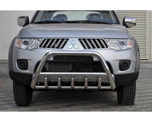 Кенгурятник WT003 (нерж.) для Mitsubishi L200 2006-2015 - 79377-11