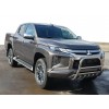 Кенгурятник WT003 (нерж) для Mitsubishi L200 2015+