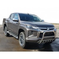 Кенгурятник WT003 (нерж) для Mitsubishi L200 2015+