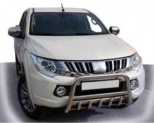 Кенгурятник WT003 (нерж) для Mitsubishi L200 2015+