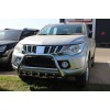Кенгурятник WT003 (нерж) для Mitsubishi L200 2015+