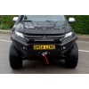 Передній бампер Dakar Чорний із сенсором, з LED баром -2022 Захист картера для Mitsubishi L200 2015+