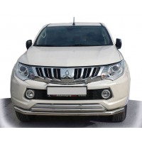 Передній захист ST014 (нерж) для Mitsubishi L200 2015+
