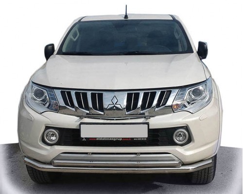 Передній захист ST014 (нерж) для Mitsubishi L200 2015+