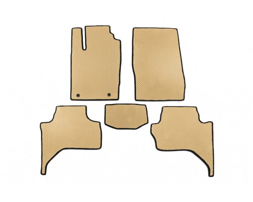 Коврики EVA (Бежевый) для Mitsubishi L200 2015-2025 гг