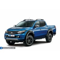 Рейлінги OmsaLine Sport (2 шт, чорні) для Mitsubishi L200 2015+