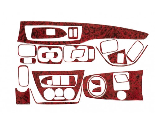 Накладки на панель (Meric) Титан для Mitsubishi Lancer 9 2004-2008
