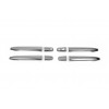 Накладки на ручки (4 шт) Без чіпа, Carmos - Турецька сталь для Mitsubishi Lancer X 2008+ - 49053-11