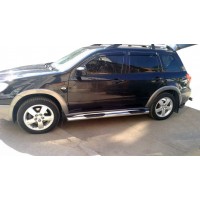 Бічні труби BB002 (2 шт, нерж) для Mitsubishi Outlander 2001-2006