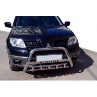 Кенгурятник WT003 (нерж.) для Mitsubishi Outlander 2001-2006