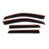 Ветровики с хромом Niken Luxury (4 шт) для Mitsubishi Outlander 2006-2012 гг