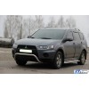Кенгурятник WT007 (нерж.) для Mitsubishi Outlander 2006-2012