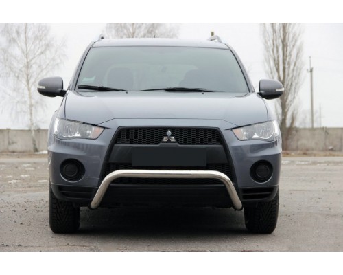 Кенгурятник WT007 (нерж.) для Mitsubishi Outlander 2006-2012