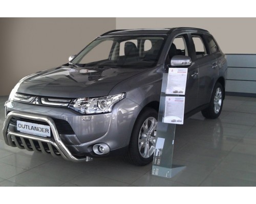 Кенгурятник WT002 (нерж.) для Mitsubishi Outlander 2012-2021