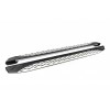 Боковые пороги Shining V1 (2 шт., алюминий) для Mitsubishi Outlander 2012-2021 гг