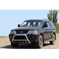 Mitsubishi Pajero Sport 1996-2007 Кенгурятник WT003 (нерж)