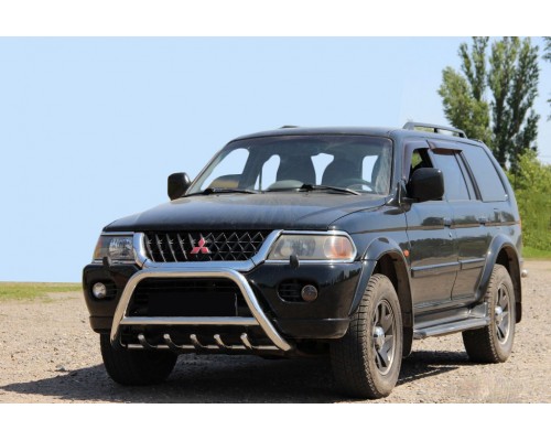 Mitsubishi Pajero Sport 1996-2007 Кенгурятник WT003 (нерж) - 74460-11