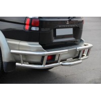Задній захист AK-Special (нерж) для Mitsubishi Pajero Sport 1996-2007