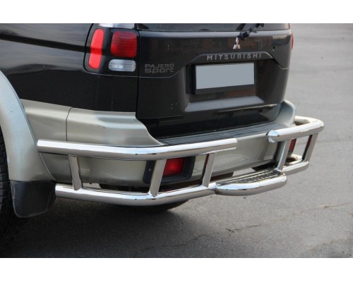 Задній захист AK-Special (нерж) для Mitsubishi Pajero Sport 1996-2007