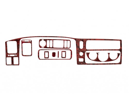 Накладки на панель (1996-2002) Дерево для Mitsubishi Pajero Sport 1996-2007 гг.