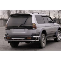 Задній захист AK005-2 (нерж) для Mitsubishi Pajero Sport 1996-2007