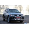 Передній захист ST015-2022WT (нерж) для Mitsubishi Pajero Sport 1996-2007
