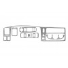 Накладки на панель (2002-2007) Дерево для Mitsubishi Pajero Sport 1996-2007