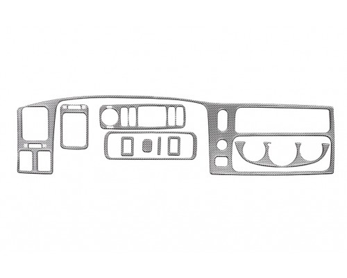 Накладки на панель (2002-2007) Дерево для Mitsubishi Pajero Sport 1996-2007