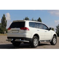 Задній захист AK003-Special (2 шт, нерж) для Mitsubishi Pajero Sport 2008-2015