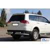 Задній захист AK003-Special (2 шт, нерж) для Mitsubishi Pajero Sport 2008-2015
