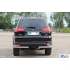 Задній захист AK003-Double (2 шт, нерж) для Mitsubishi Pajero Sport 2008-2015