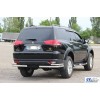 Задній захист AK003-Double (2 шт, нерж) для Mitsubishi Pajero Sport 2008-2015