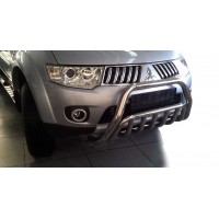 Передній захист WT002 (нерж.) для Mitsubishi Pajero Sport 2008-2015