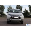 Кенгурятник WT008 (нерж) для Mitsubishi Pajero Sport 2015+