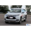 Передній захист ST016 (нерж) для Mitsubishi Pajero Sport 2015+