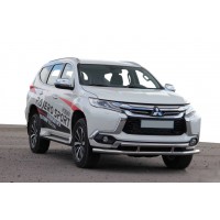 Передній захист ST016 (нерж) для Mitsubishi Pajero Sport 2015+