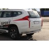 Задній захист AK005 (нерж) для Mitsubishi Pajero Sport 2015+