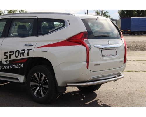 Задній захист AK005 (нерж) для Mitsubishi Pajero Sport 2015+