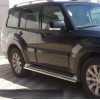 Бічні труби під рідною (2 шт., нерж.) для Mitsubishi Pajero Wagon III