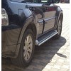 Бічні труби під рідною (2 шт., нерж.) для Mitsubishi Pajero Wagon III