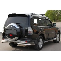 Задня дуга AK003 Double (нерж.) для Mitsubishi Pajero Wagon IV